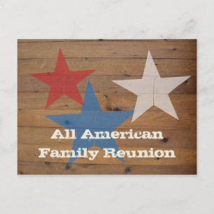 Family Reunion Postcard invitations