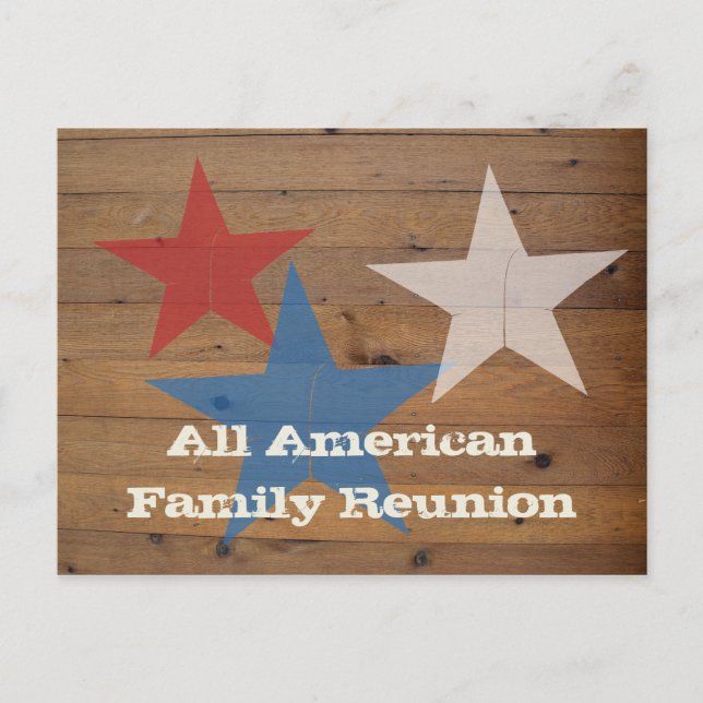 Family Reunion Postcard invitations (Front)