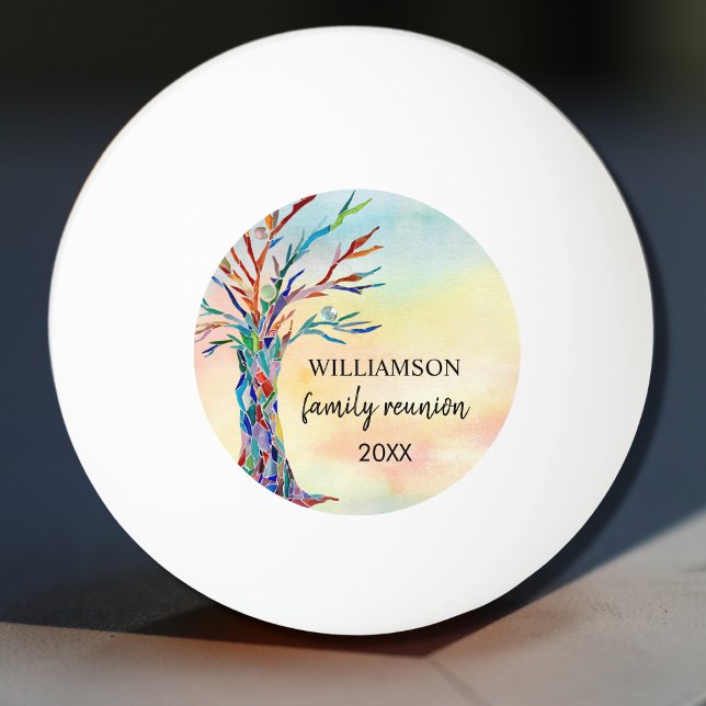 Family Reunion Rainbow Family Tree Ping Pong Ball (Creator Uploaded)