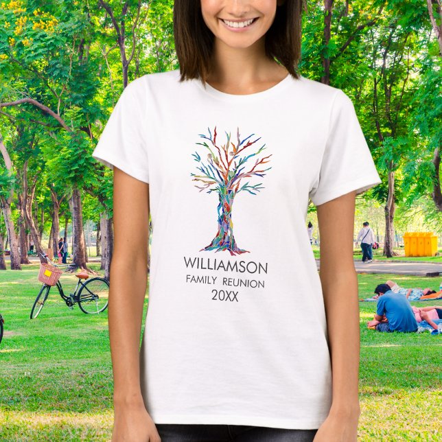 Family Reunion Rainbow Family Tree T-Shirt (Creator Uploaded)