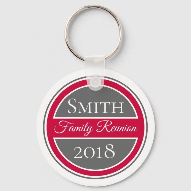Family Reunion Red Badge Key Ring (Front)