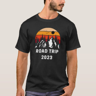 Family Reunion Road Trip 2023 Mountain Sunset T-Shirt