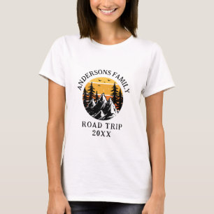Family Reunion Road Trip Mountain Personalised  T-Shirt