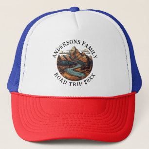 Family Reunion Road Trip Mountain Personalised Trucker Hat