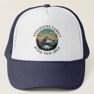 Family Reunion Road Trip Mountain Personalised Trucker Hat