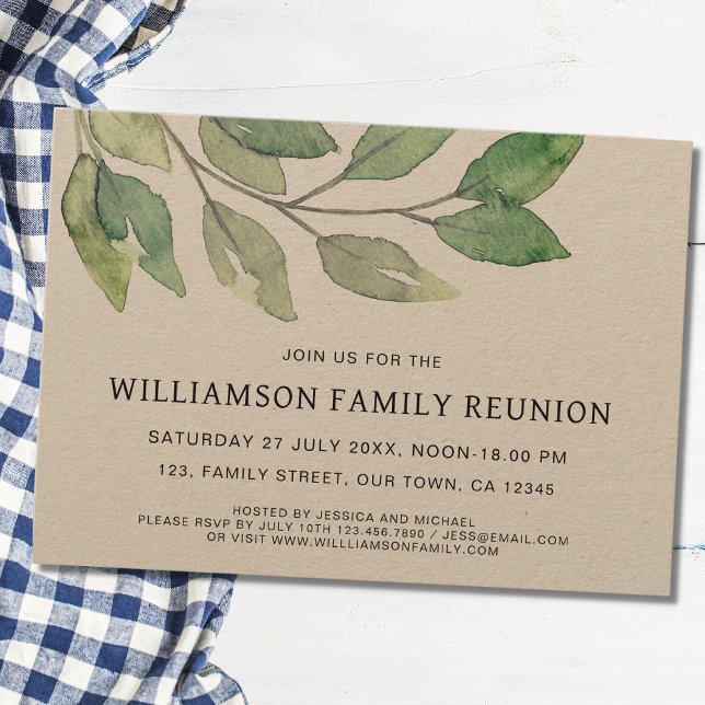 Family Reunion Rustic Invitation (Creator Uploaded)