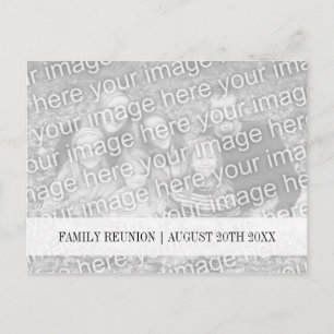 Family reunion Save the date photo postcards