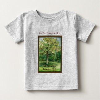 Family Reunion Shirt, Youngest, Shade Tree Baby T-Shirt