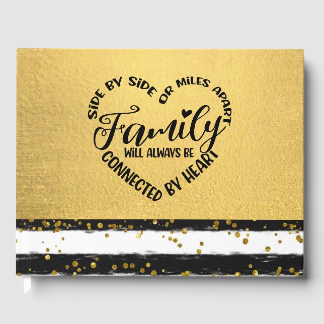 Family Reunion Sign in Book, Message Book, Memory  Guest Book (Front)