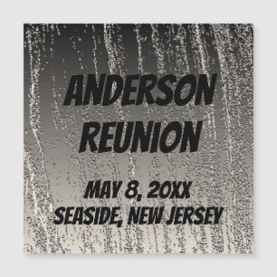 Family Reunion Silver Stripe Keepsake Announcement