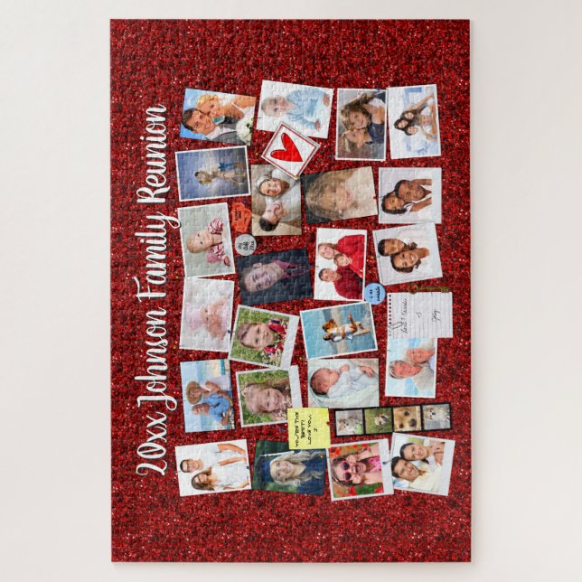Family Reunion & Special Event Photo Collage Jigsaw Puzzle (Vertical)