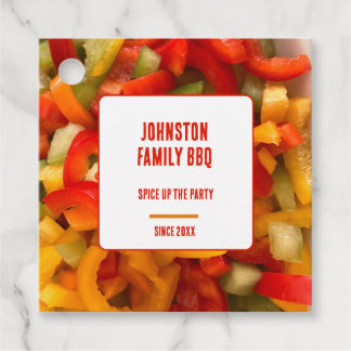 Family Reunion Spice Up The Party Cookout BBQ Favour Tags