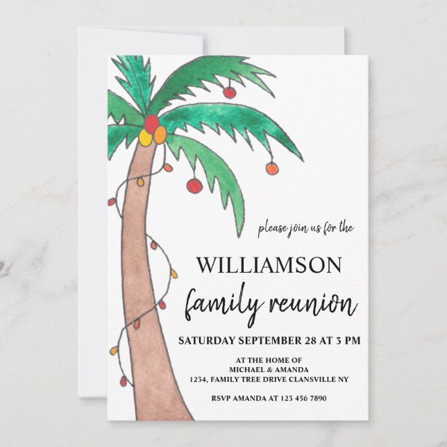 Family Reunion Summer  Invitation (Front)