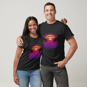 Family Reunion Summer Sunset Beach Palm Tree T-Shirt