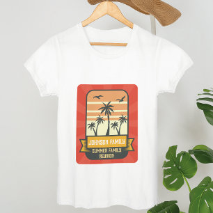 Family Reunion Summer Sunset Beach Palm Tree T-Shirt