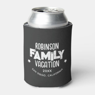 Family Reunion Summer Vacation Camping Road Trip Can Cooler