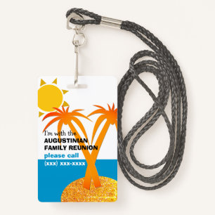 Family Reunion Summer Vacation LOST CHILD ID Badge