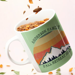 Family Reunion Sunset Mountain Beautiful Green  Coffee Mug