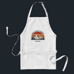 Family Reunion Sunset Mountain Forest Personalised Standard Apron<br><div class="desc">This awesome sunset over rocky mountains in nature makes a great image for a monogrammed apron for a family reunion, road trip, or summer vacation. Commemorate your event by coordinating with matching monogram gifts for mum, dad, brother and sister. Just add your own name and the year with our personalisation...</div>