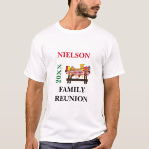 Family reunion t-Shirt with Family Picnic