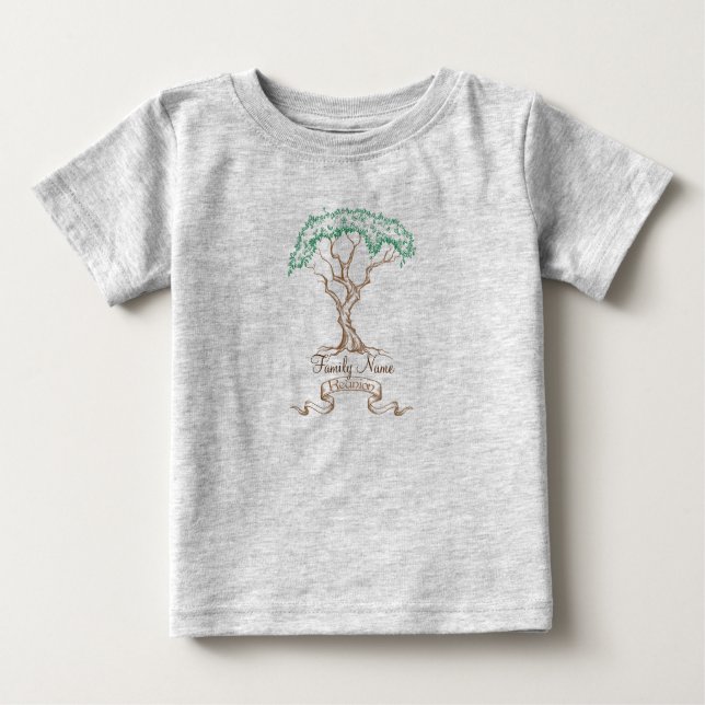 Family Reunion Tree Baby T-Shirt (Front)
