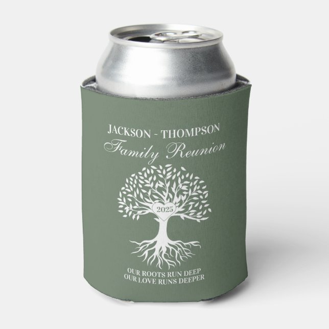 Family reunion tree can cooler (Can Front)