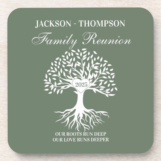 Family reunion tree coaster (Front)