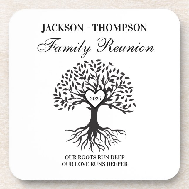 Family reunion tree coaster (Front)