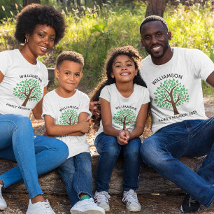 Family Reunion Tree Cute Custom Matching T-Shirt