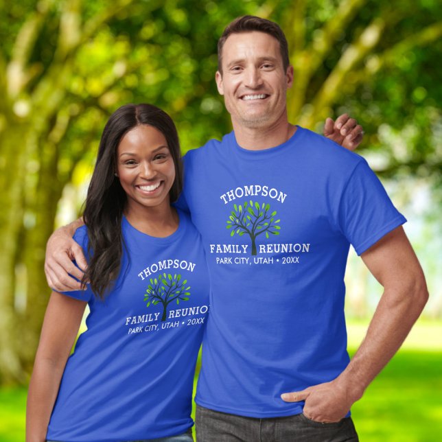 Family Reunion Tree, Family Name, Location Custom T-Shirt (Creator Uploaded)