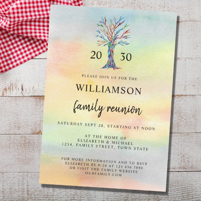 Family Reunion Tree Invitation (Creator Uploaded)