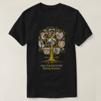 Family Reunion Tree Photo Collage Custom Gold