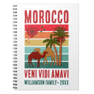 Family Reunion Vacation Morocco Trip Group Notebook