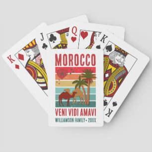 Family Reunion Vacation Morocco Trip Group  Playing Cards