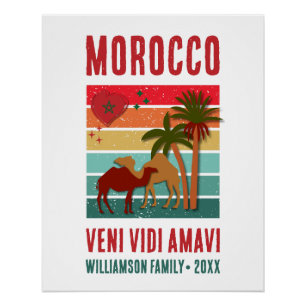 Family Reunion Vacation Morocco Trip Souvenir  Poster