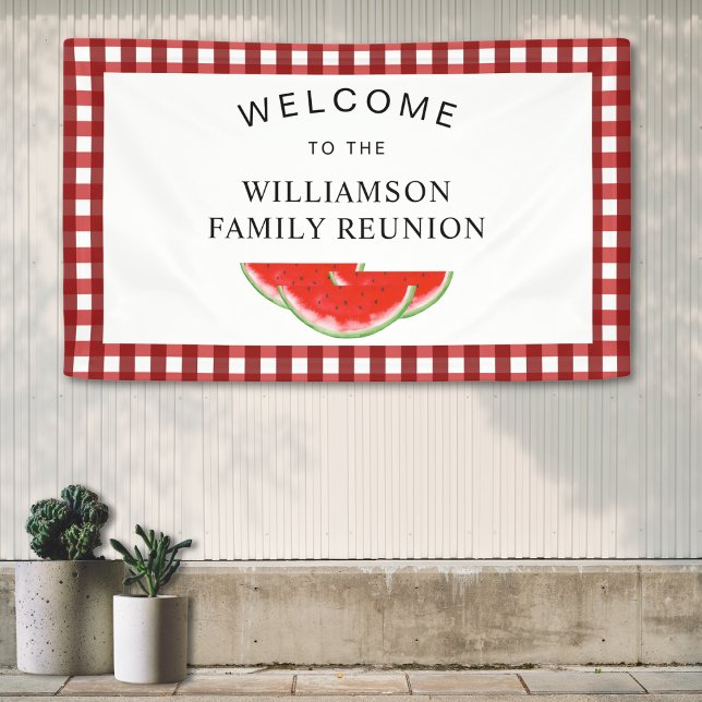 Family Reunion Watermelon Welcome Banner (Creator Uploaded)