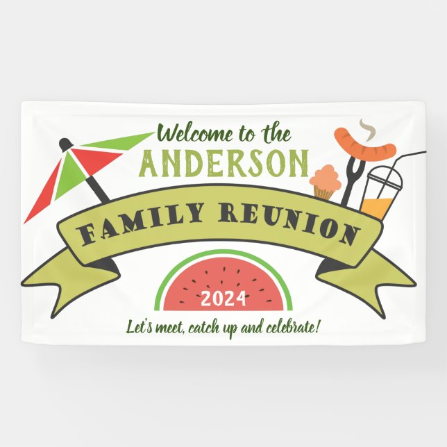 Family Reunion Welcome Banner (Horizontal)