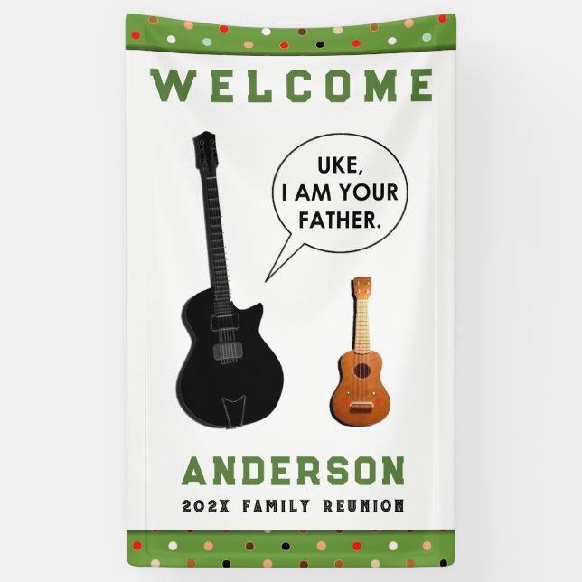 family reunion welcome banner (Vertical)