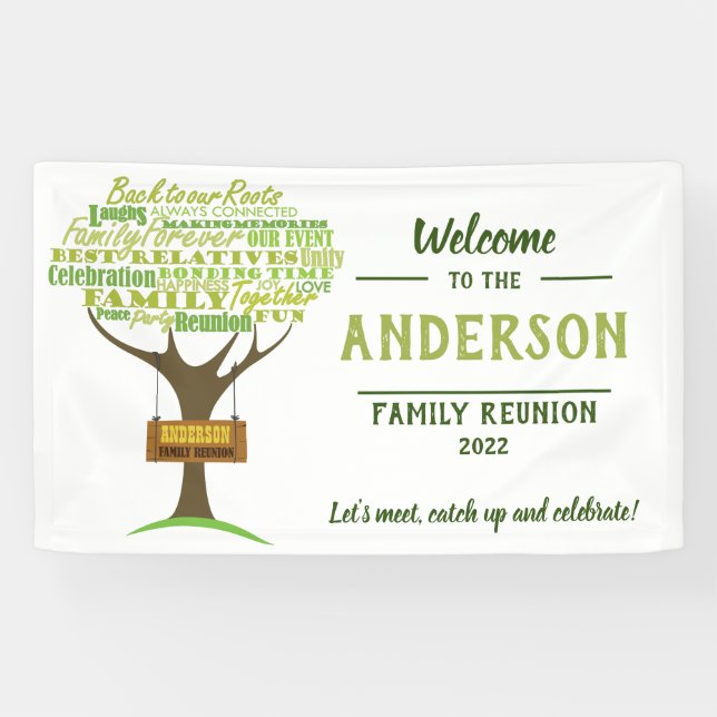 Family Reunion Welcome Banner (Horizontal)