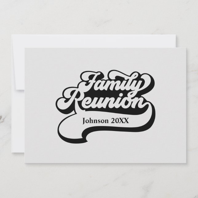 Family Reunion With Balloons Invitation (Front)