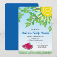 Family Reunion with Watermelon & Sun