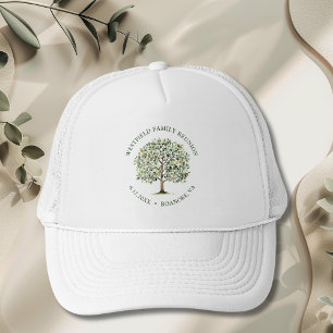 Family Reunion Woodland Watercolor Tree Trucker Hat