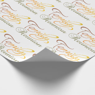 Family Reunion Wrapping Paper