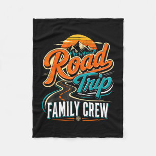 Family road trip adventure vacation fleece blanket