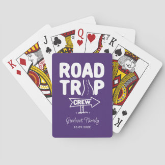 Family Road Trip Crew Annual Event Any Colour Playing Cards