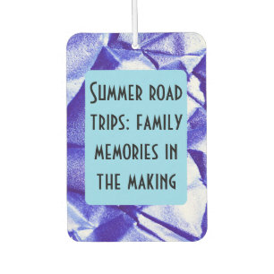 Family road trip cutom quote car air freshener