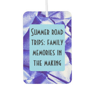 Family road trip cutom quote car air freshener