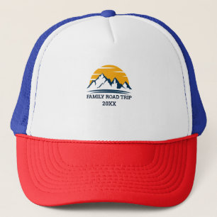 Family road trip Men's Basic T-Shirt Trucker Hat