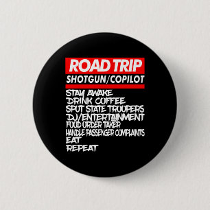 Family Road Trip Shirts Funny Vacation Summer Outd 6 Cm Round Badge