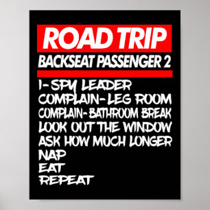 Family Road Trip Shirts Funny Vacation Summer Outd Poster